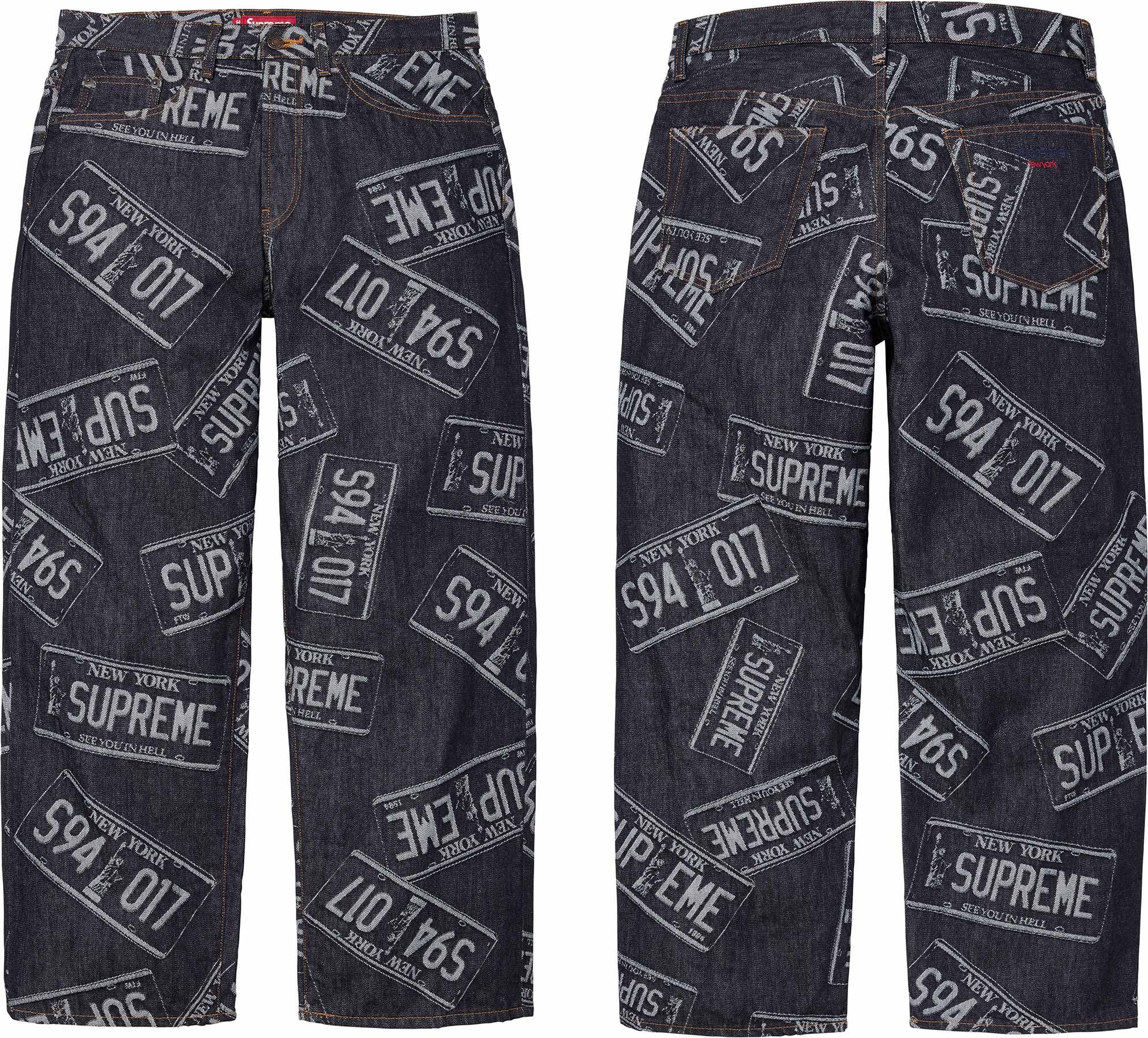 License Plate Baggy Jean